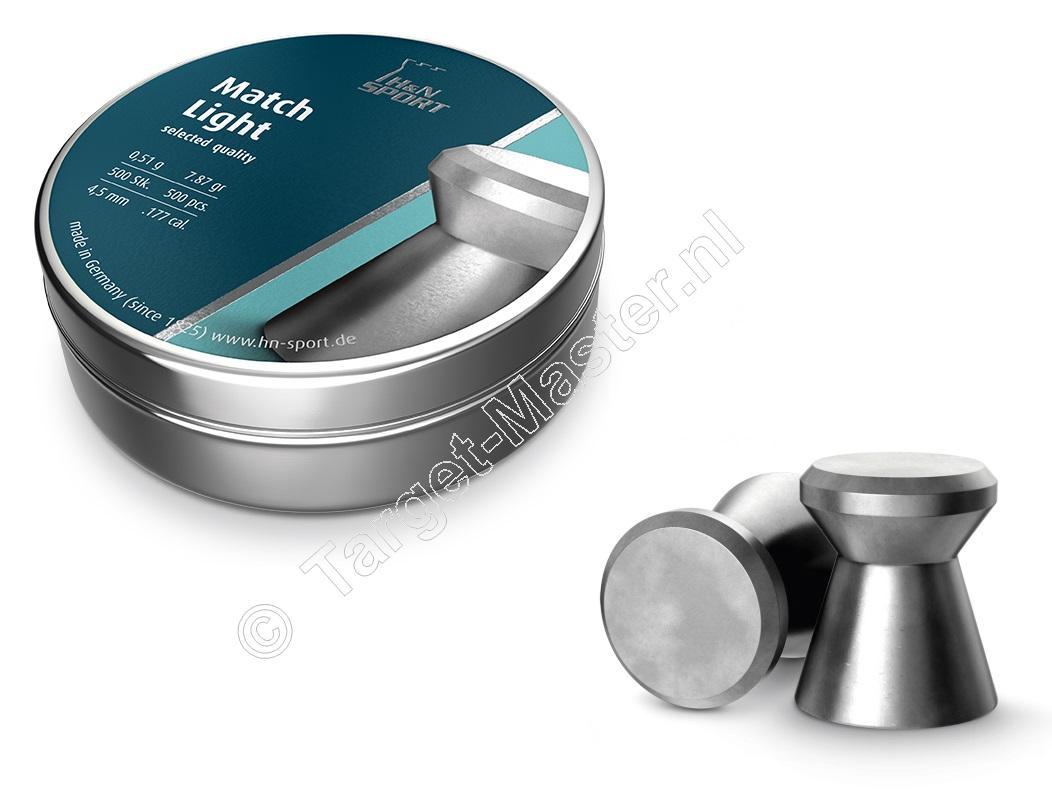H&N Match Light 4.50mm Luchtdruk Kogeltjes blikje 500